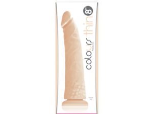 NS Novelties Colours Pleasures Thin 8" Dildo White